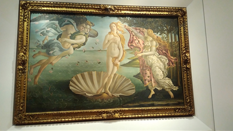 Galeria Uffizi, obra de Botticelli, Florença